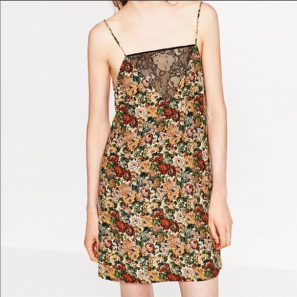 Zara | Dresses | New Zara Lace Camisole Dress | Poshmark